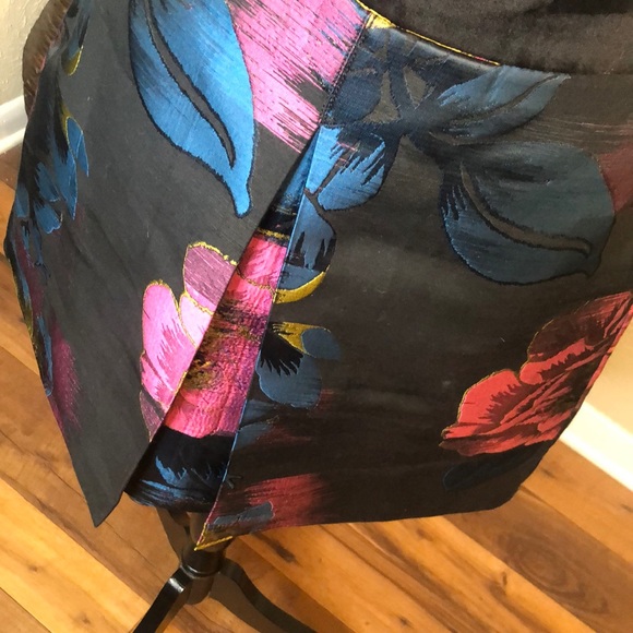 Rachel Roy Pleated Floral Mini Skirt w/ POCKETS 6 - Picture 3 of 8